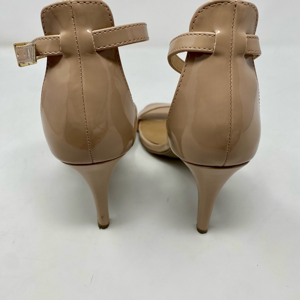 Women’s Elegant Nude Heeled Sandals Size 9.5 - Picture 4 of 8